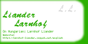 liander larnhof business card